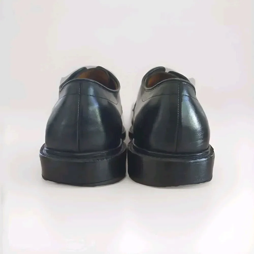 Allen Edmonds Hillcrest Derby Black Dress Shoe Mens 13D  Bicycle NO LACES